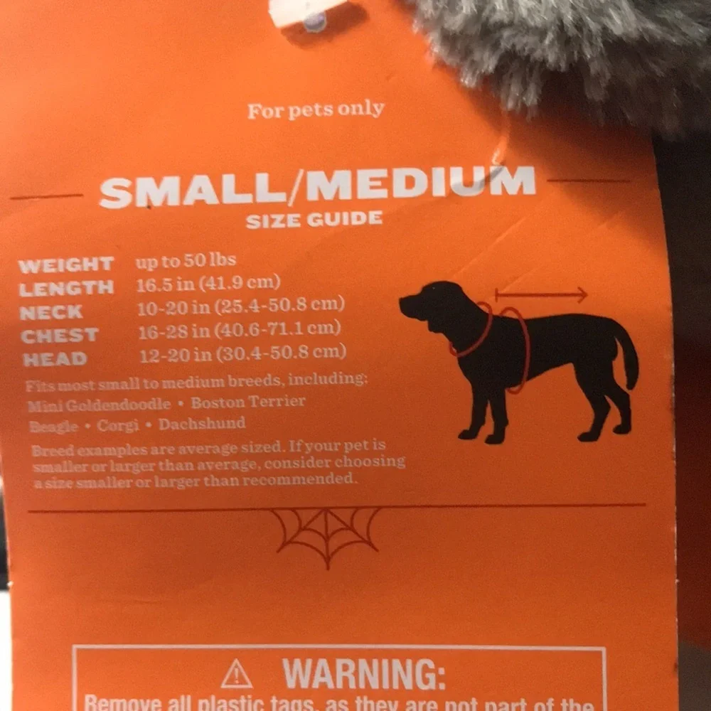 NWT Headless Squirrel Pet Costume